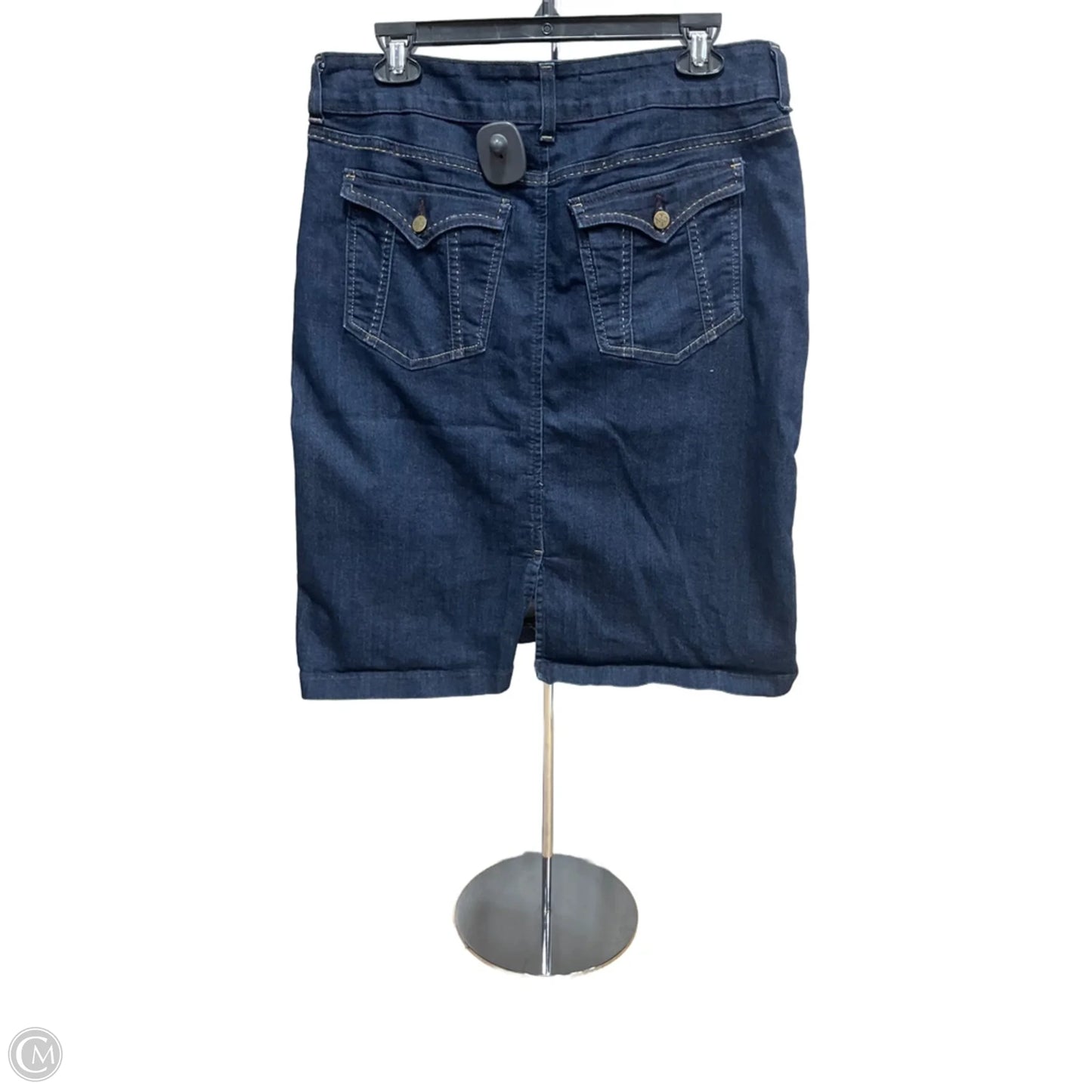 Skirt Midi By Not Your Daughters Jeans In Blue Denim, Size: 12