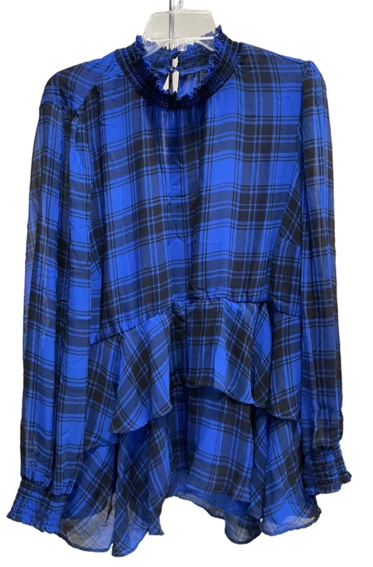 Top Long Sleeve By Torrid In Blue, Size: Xl