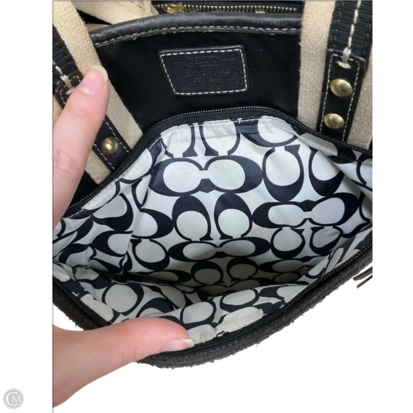 Handbag Designer By Coach, Size: Medium