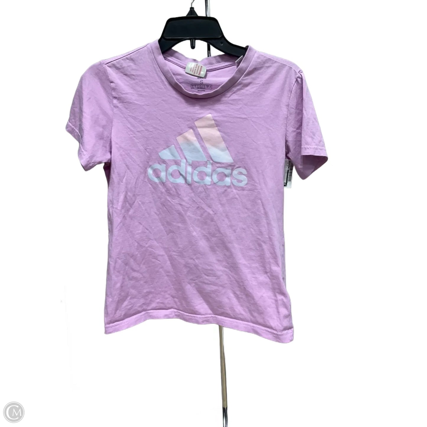 Top Short Sleeve By Adidas In Purple, Size: S