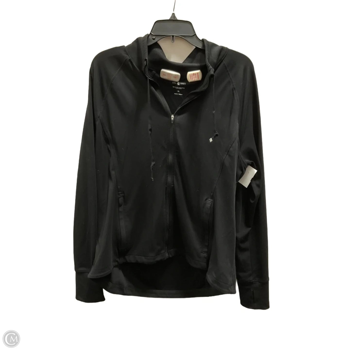 Athletic Jacket By Lou And Grey In Black, Size: Xxl