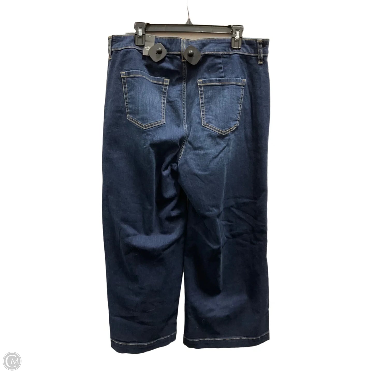 Jeans Wide Leg By Torrid In Blue Denim, Size: 14