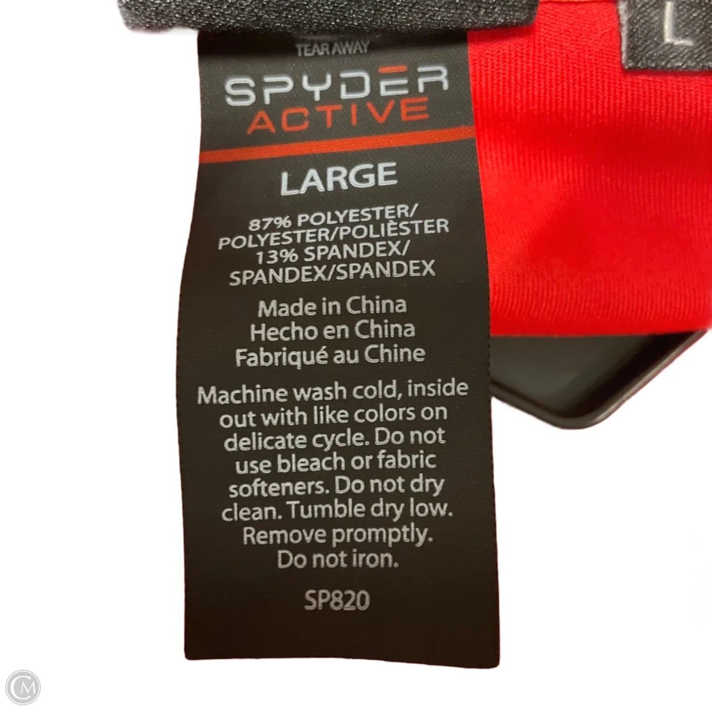 Athletic Jacket By Spyder In Orange, Size: L