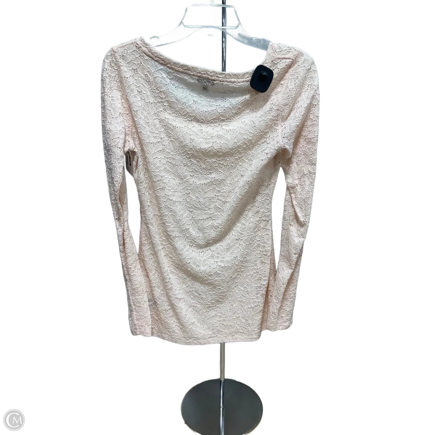 Top Long Sleeve By Express In Pink, Size: S