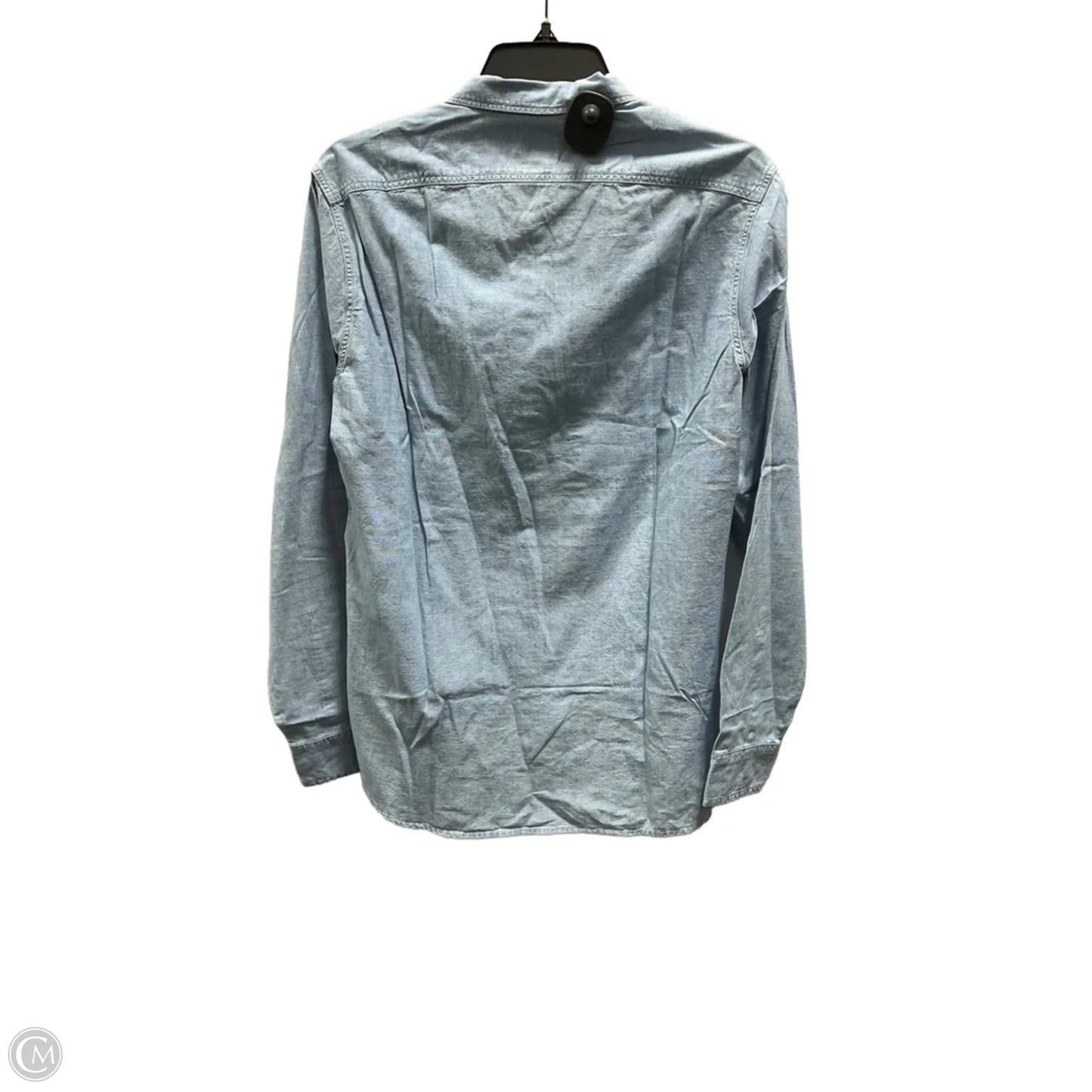 Top Long Sleeve By J. Crew In Blue Denim, Size: S