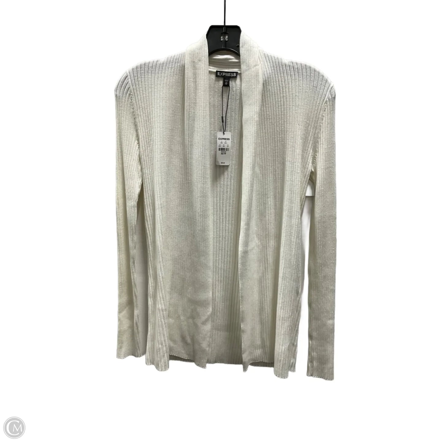 Cardigan By Express In White, Size: Xs