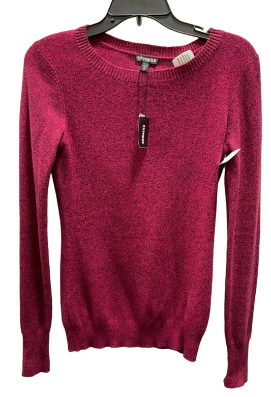 Top Long Sleeve By Express In Red, Size: M