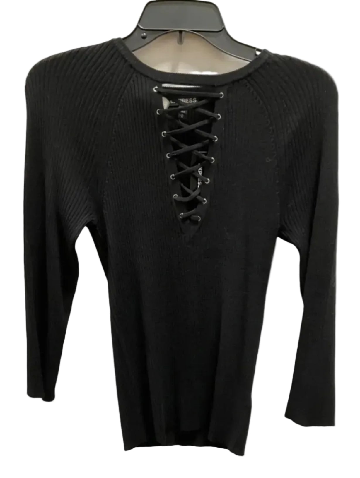 Top Long Sleeve By Express In Black, Size: M