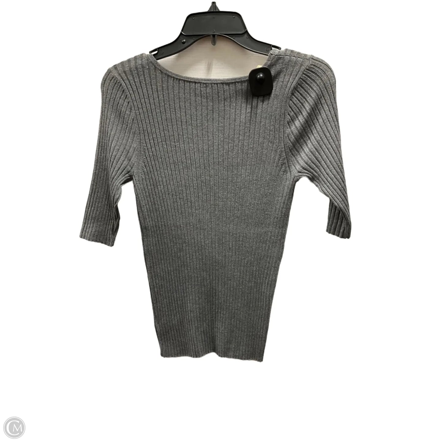 Top 3/4 Sleeve By Express In Grey, Size: M