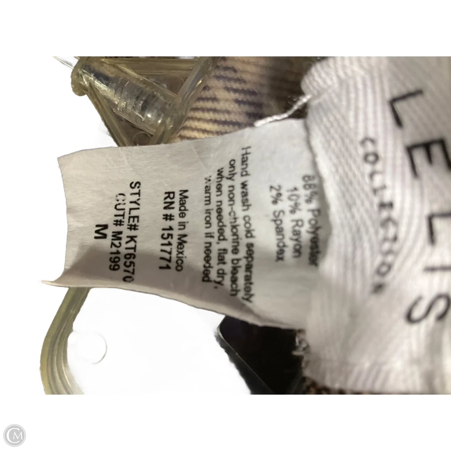 Top Long Sleeve By Cmc In Beige, Size: M