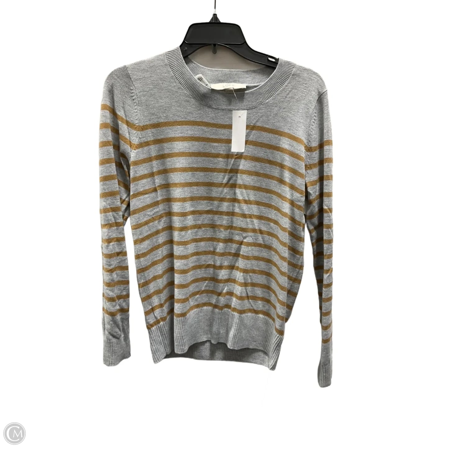 Top Long Sleeve By Loft In Grey, Size: M