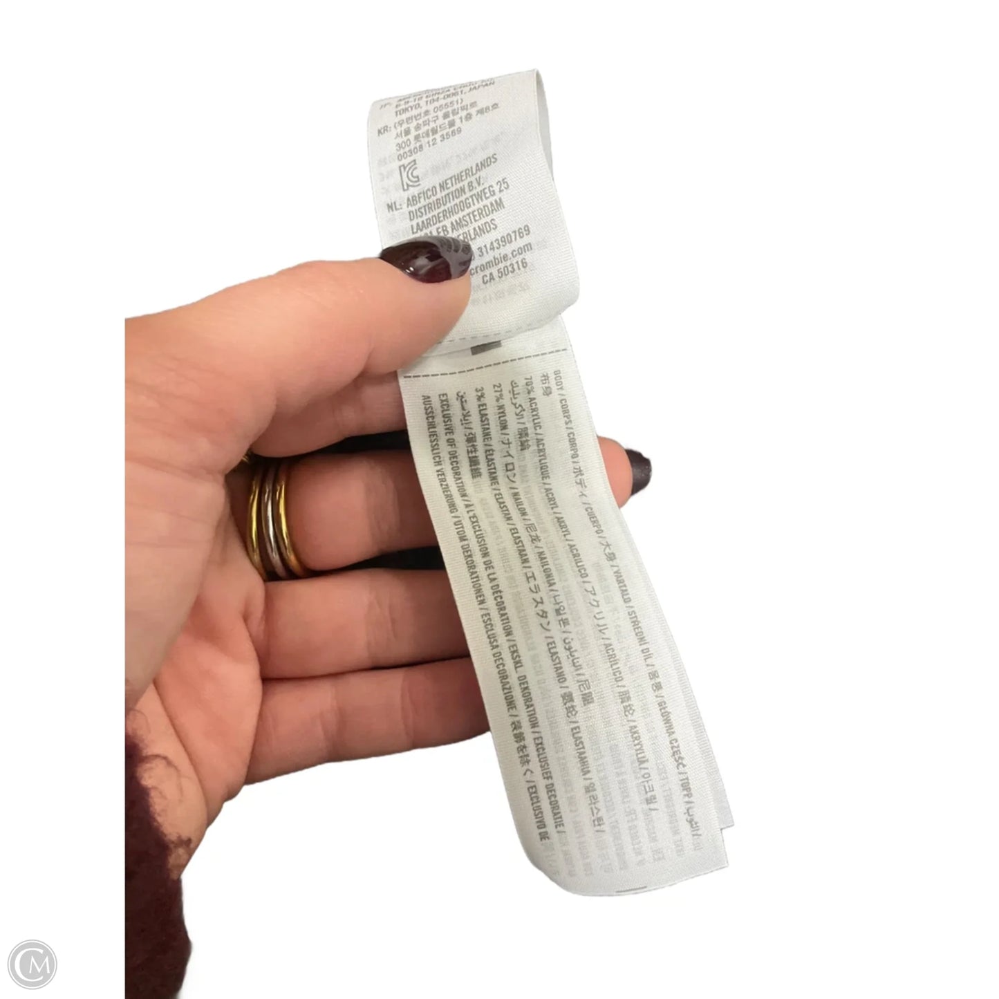 Top Long Sleeve By Abercrombie And Fitch In Grey, Size: L