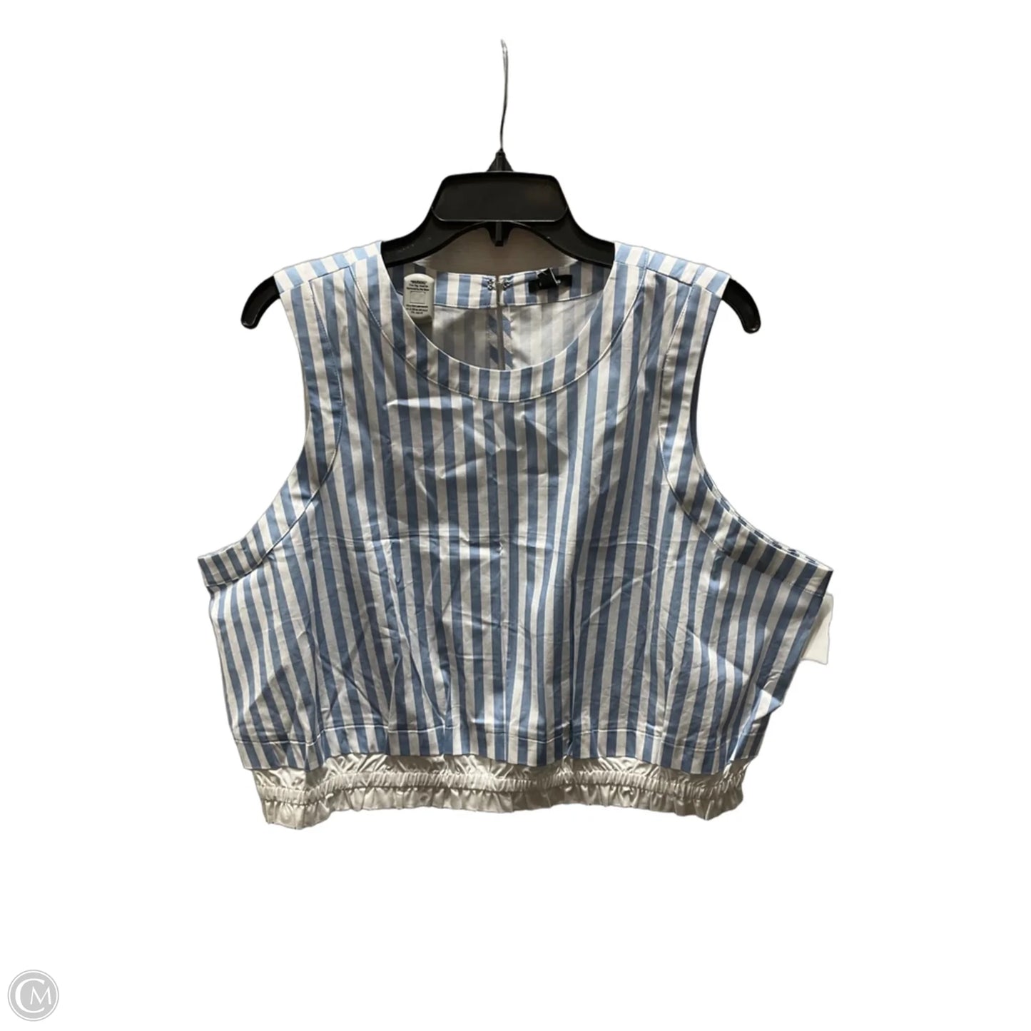 Top Sleeveless By Express In Striped Pattern, Size: Xl