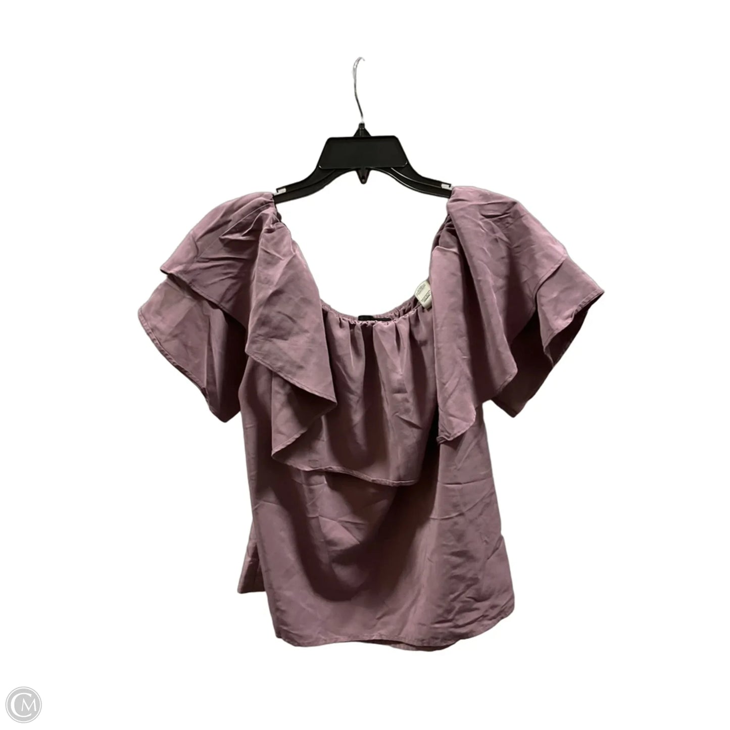 Top Short Sleeve By Cmf In Purple, Size: M