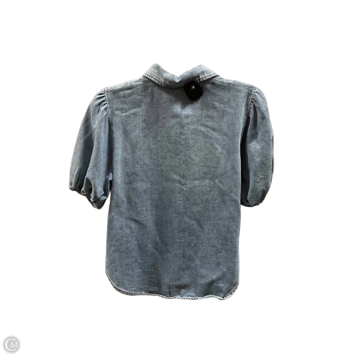 Top Short Sleeve By Flying Tomato In Blue, Size: S