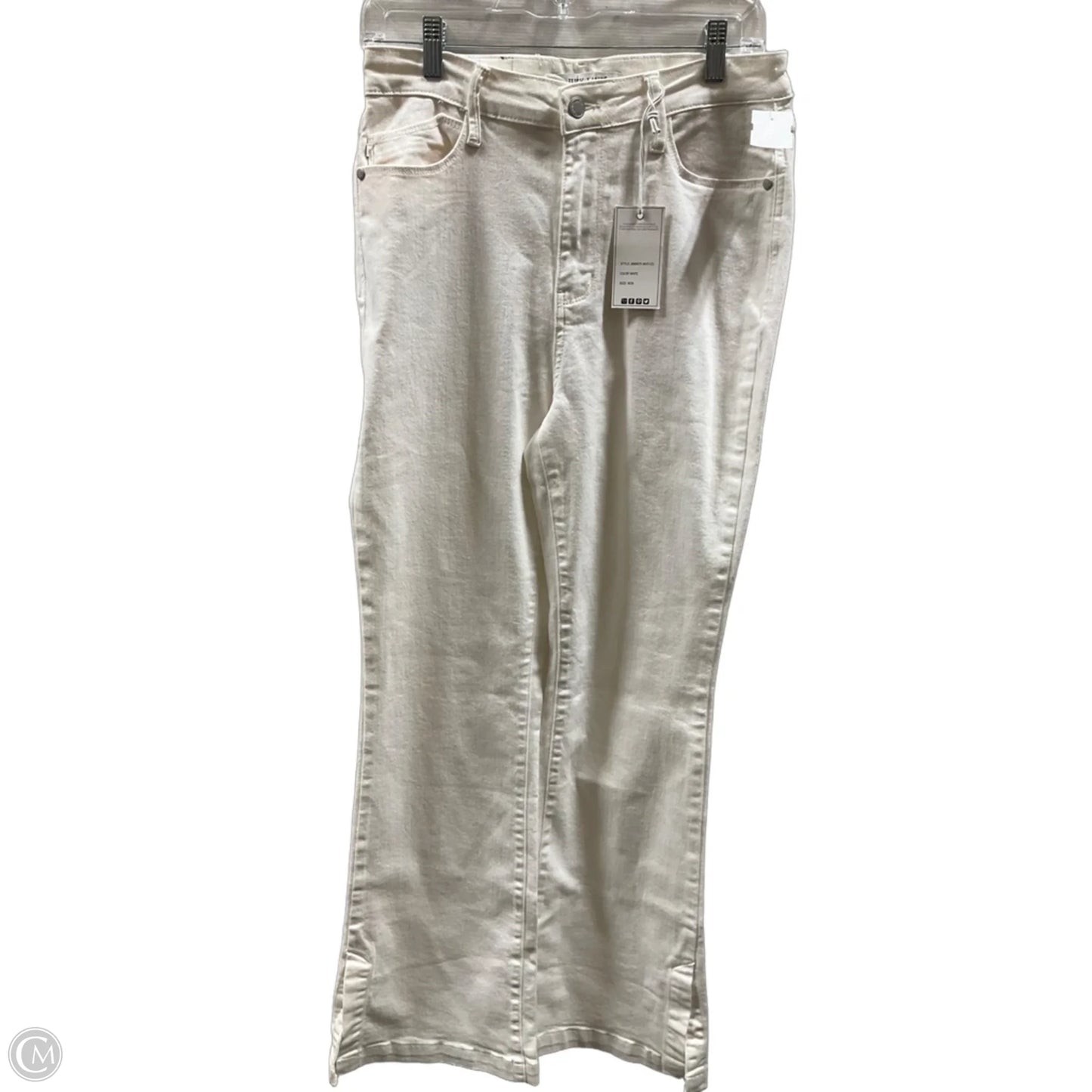 Jeans Boot Cut By Judy Blue In White, Size: 6