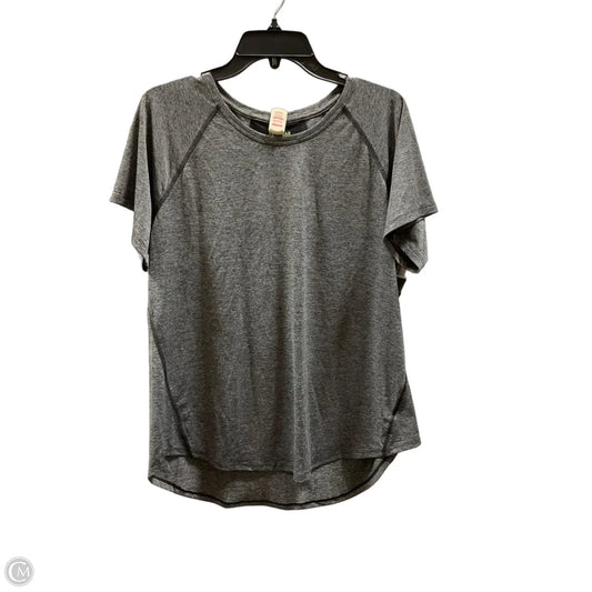 Athletic Top Short Sleeve By Tek Gear In Grey, Size: Xl