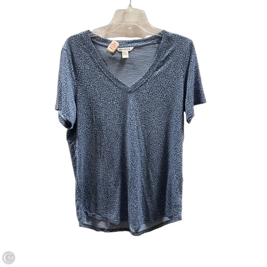 Athletic Top Short Sleeve By Athleta In Blue, Size: L