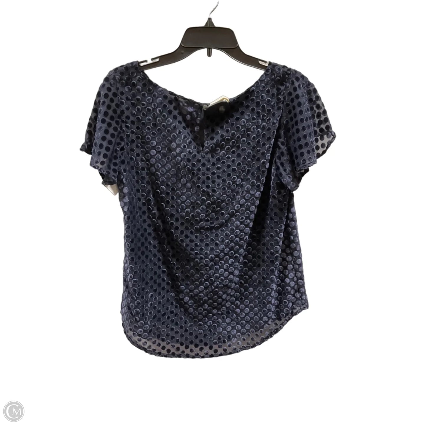 Top Short Sleeve By Loft In Blue, Size: Xs