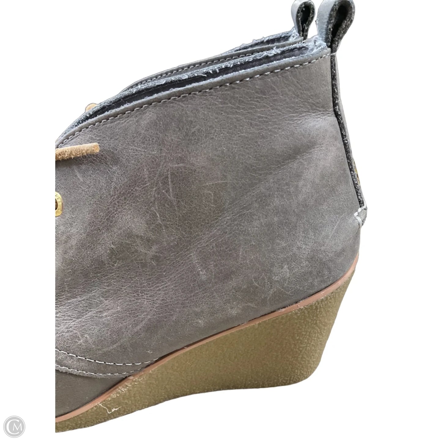 Boots Ankle Heels By Sperry In Grey, Size: 8