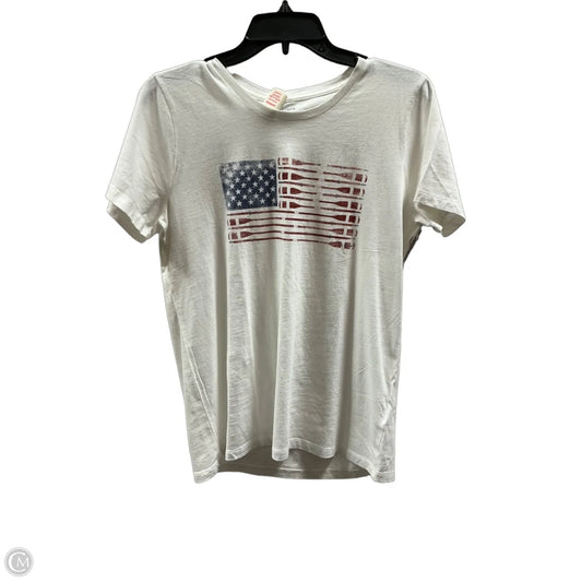 Top Short Sleeve By J. Crew In White, Size: M