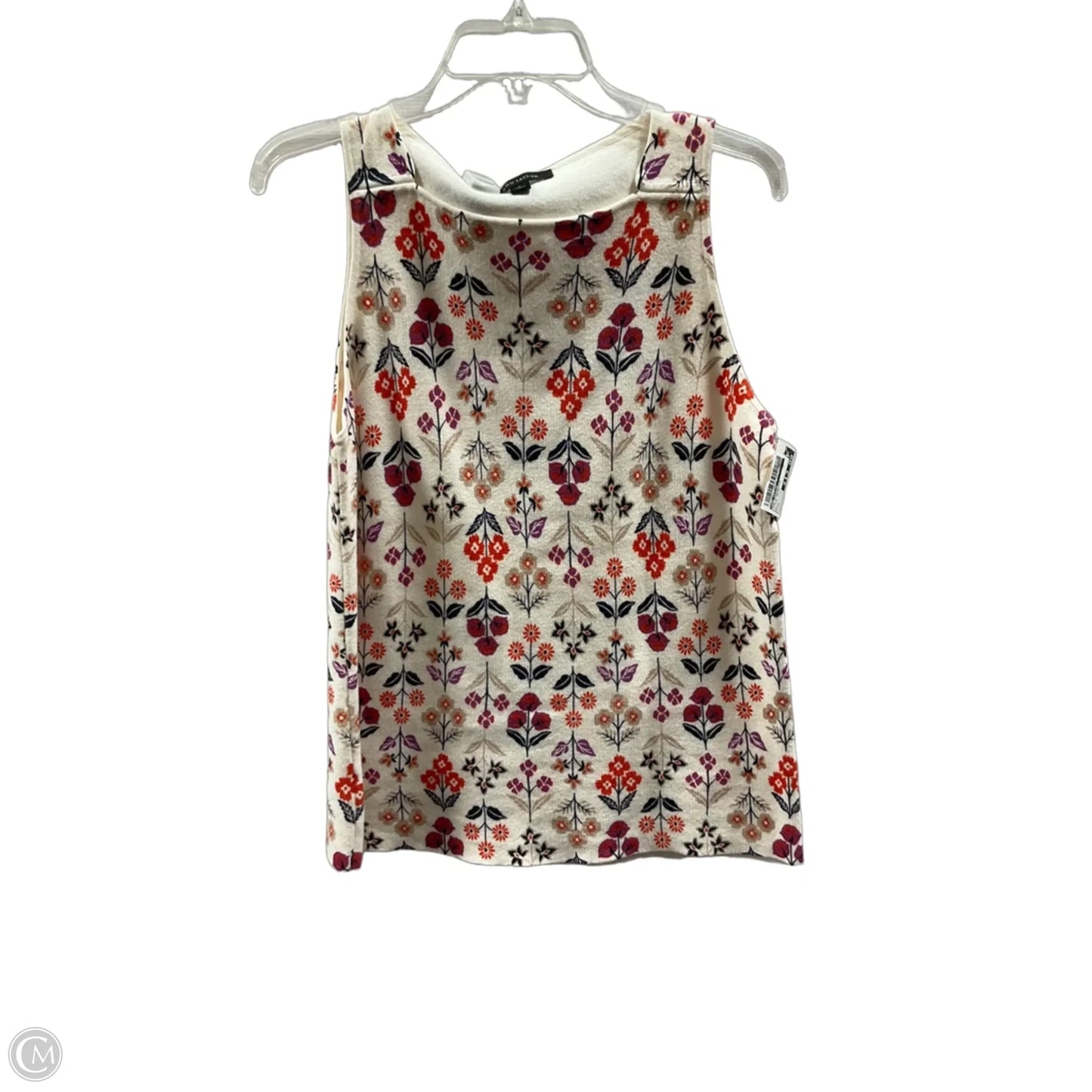 Top Sleeveless By Ann Taylor In Floral Print, Size: L