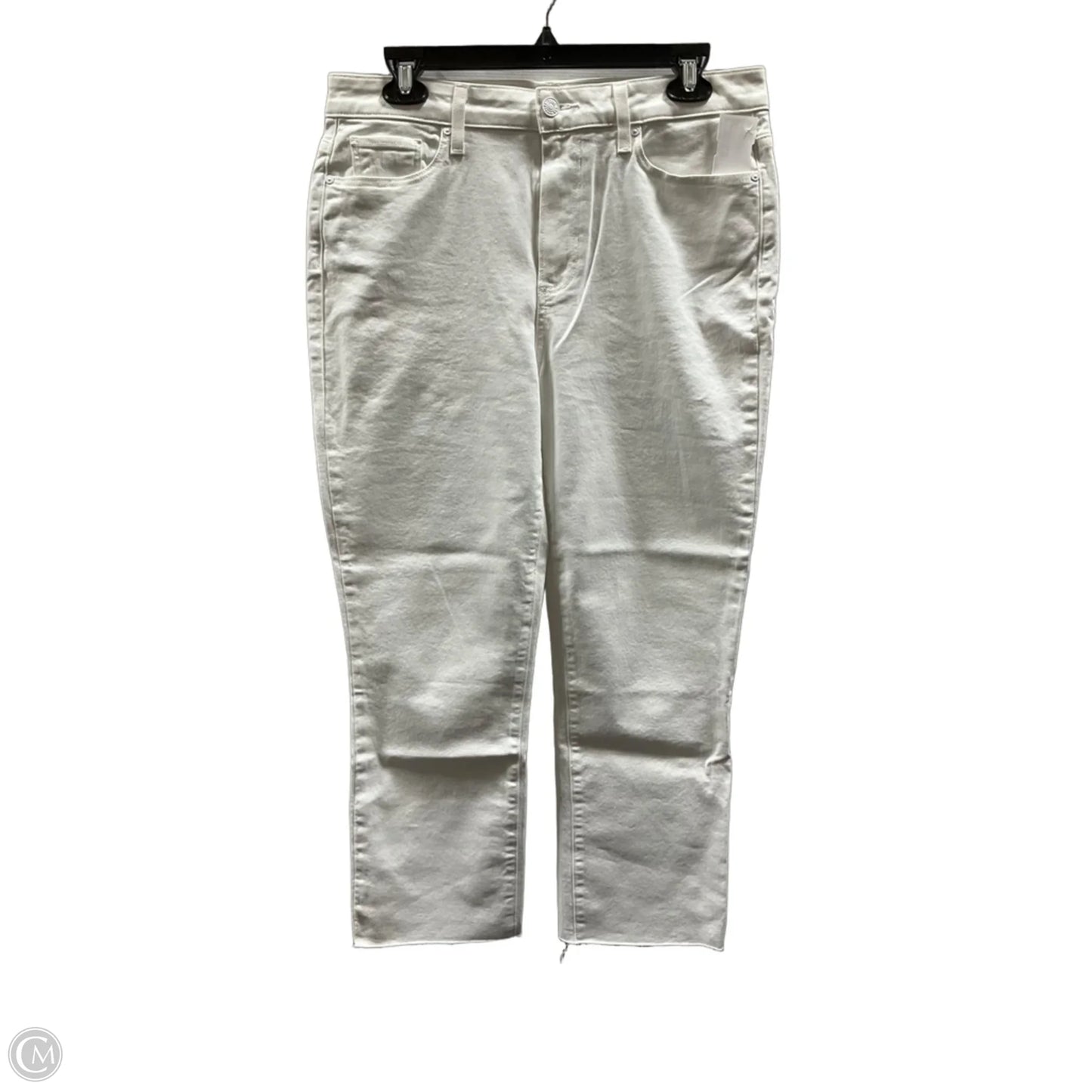 Jeans Straight By Paige In White, Size: 8
