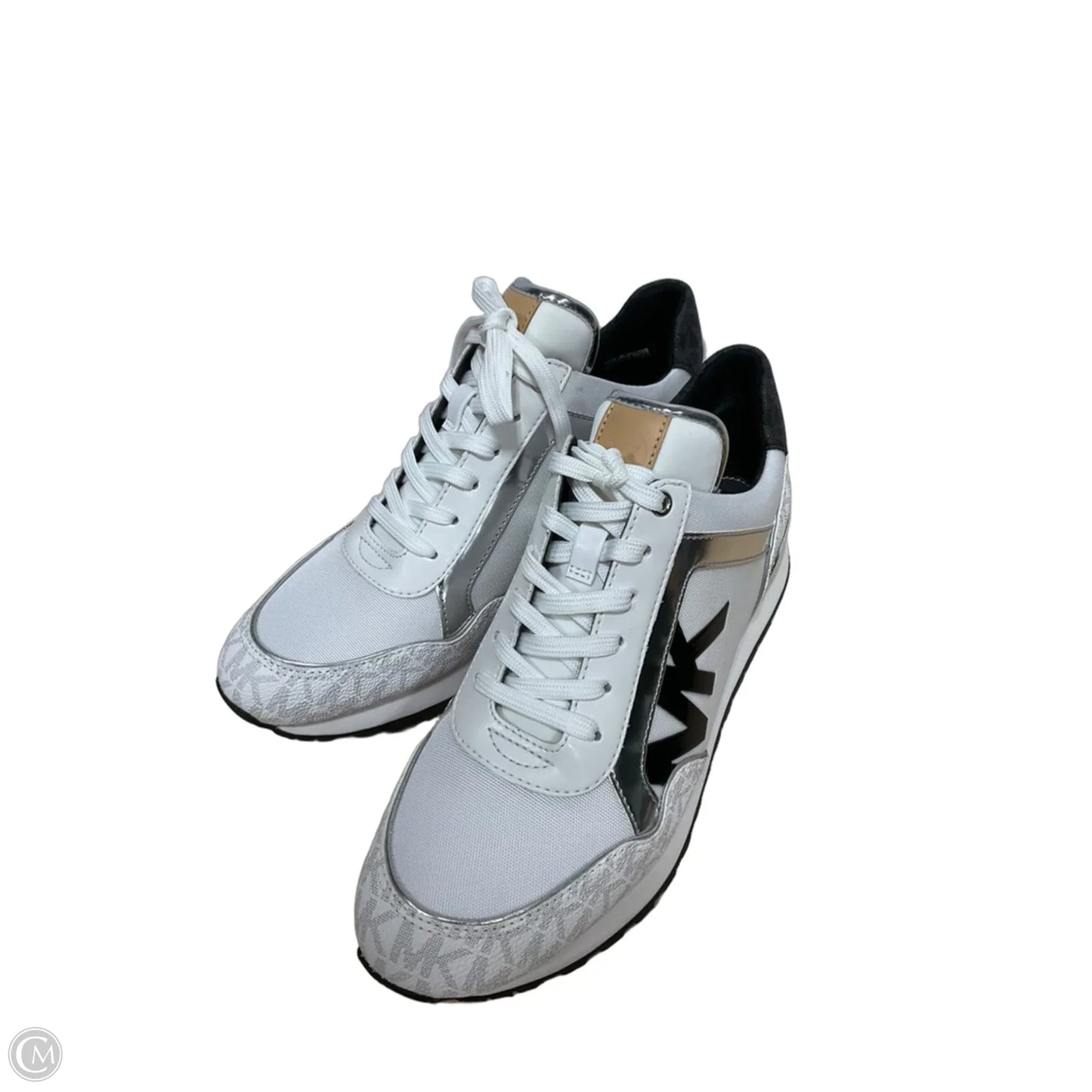 Shoes Athletic By Michael By Michael Kors In Black & Cream, Size: 9