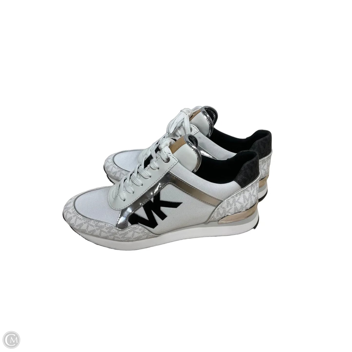 Shoes Athletic By Michael By Michael Kors In Black & Cream, Size: 9