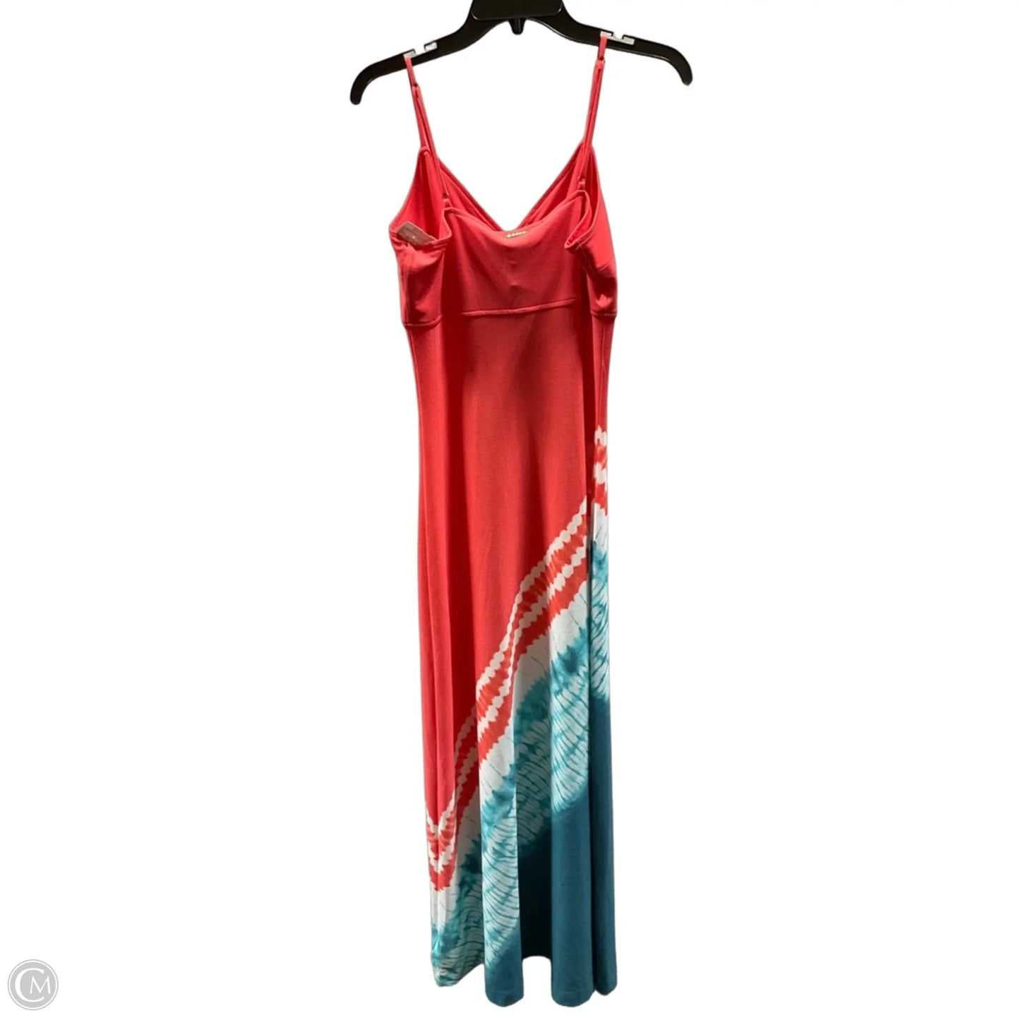 Dress Casual Maxi By Michael By Michael Kors In Blue & Orange, Size: M