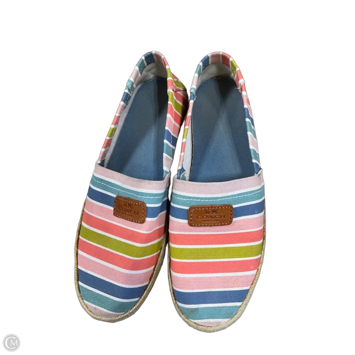 Shoes Flats By Coach In Striped Pattern, Size: 8