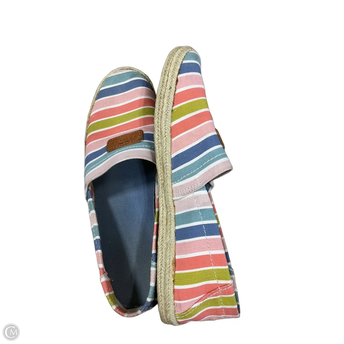 Shoes Flats By Coach In Striped Pattern, Size: 8