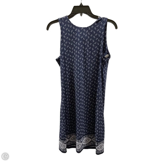 Dress Casual Midi By Michael By Michael Kors In Blue & Cream, Size: S