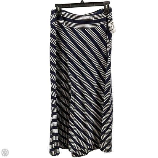 Skirt Maxi By Talbots In Striped Pattern, Size: Xs