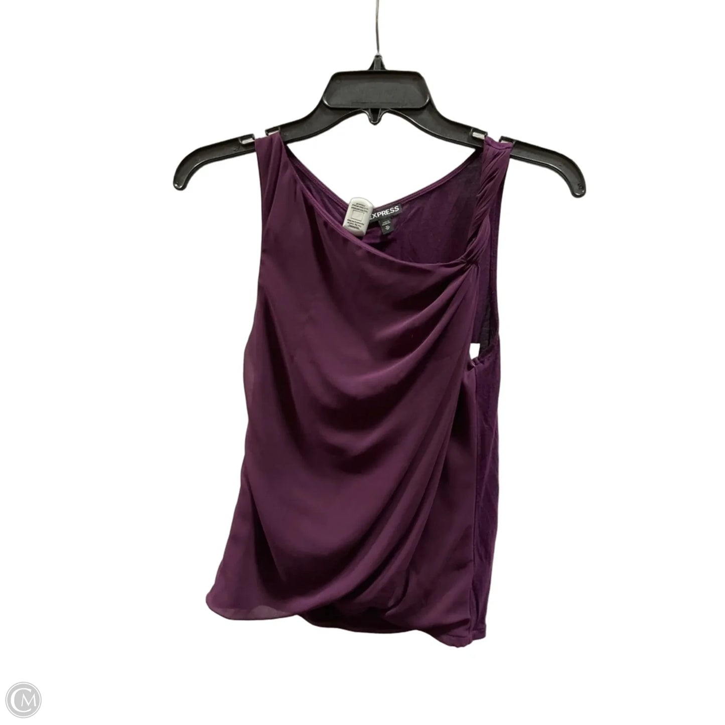 Top Sleeveless By Express In Purple, Size: Xs