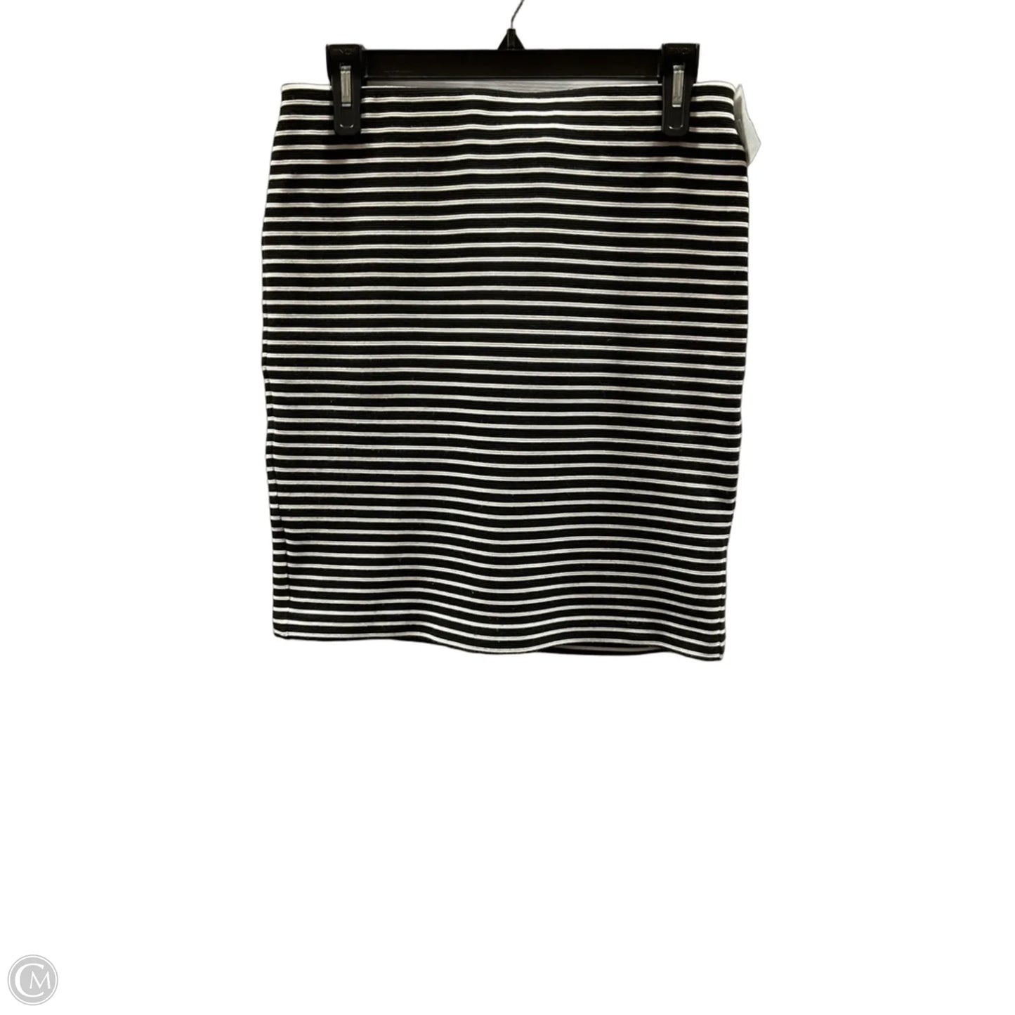 Skirt Midi By Loft In Striped Pattern, Size: M