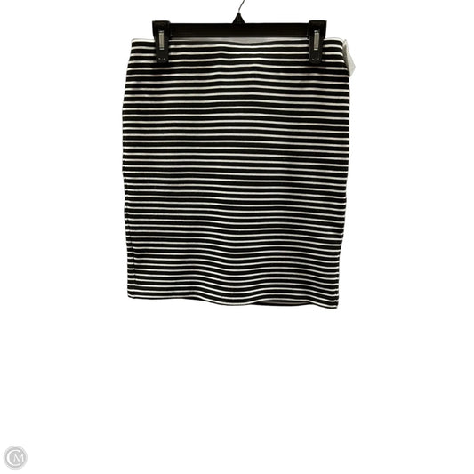 Skirt Midi By Loft In Striped Pattern, Size: M