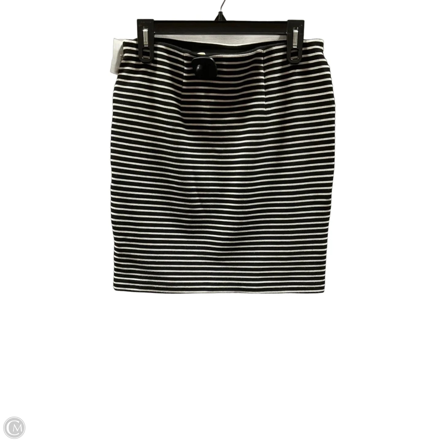 Skirt Midi By Loft In Striped Pattern, Size: M