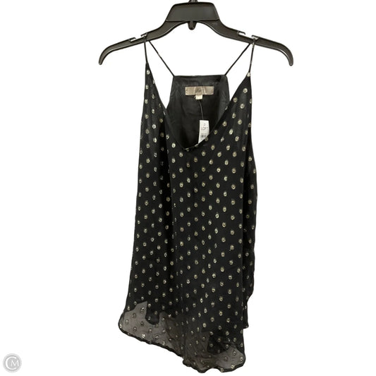 Top Cami By Loft In Black & Gold, Size: S