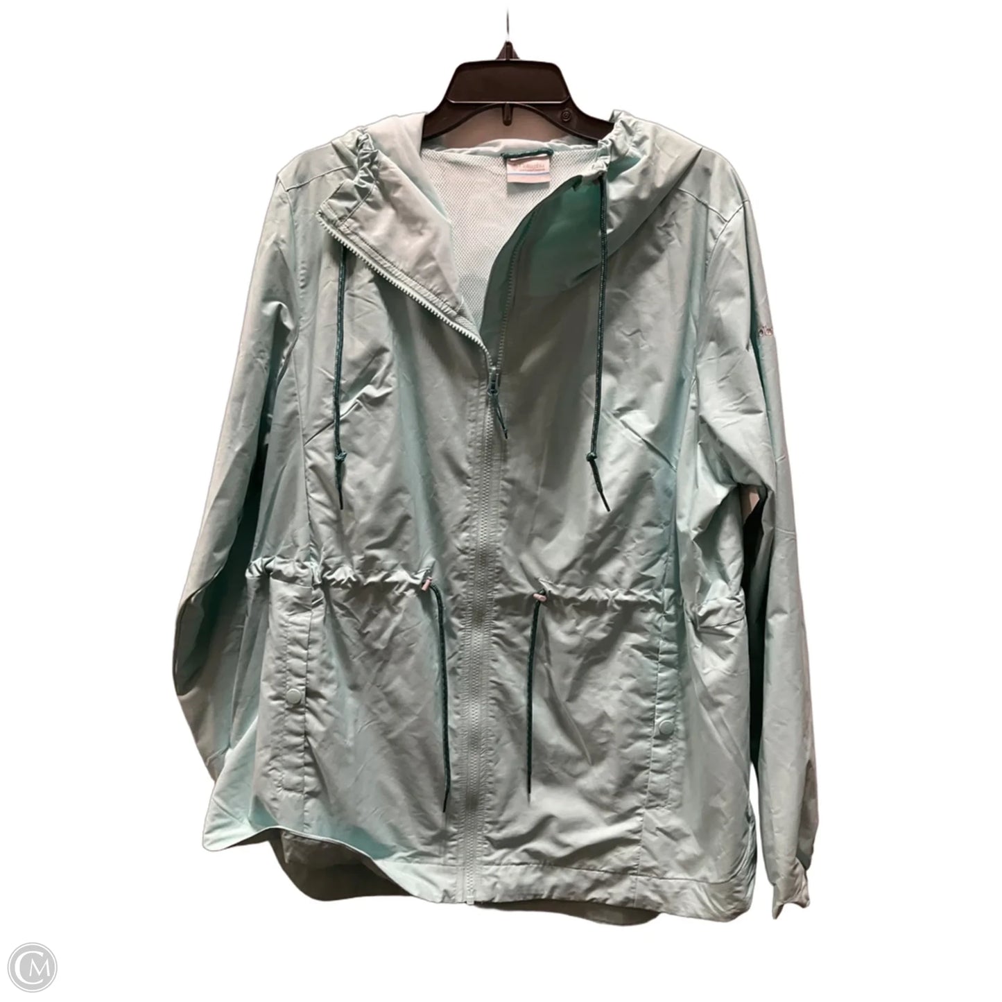 Athletic Jacket By Columbia In Aqua, Size: Xl