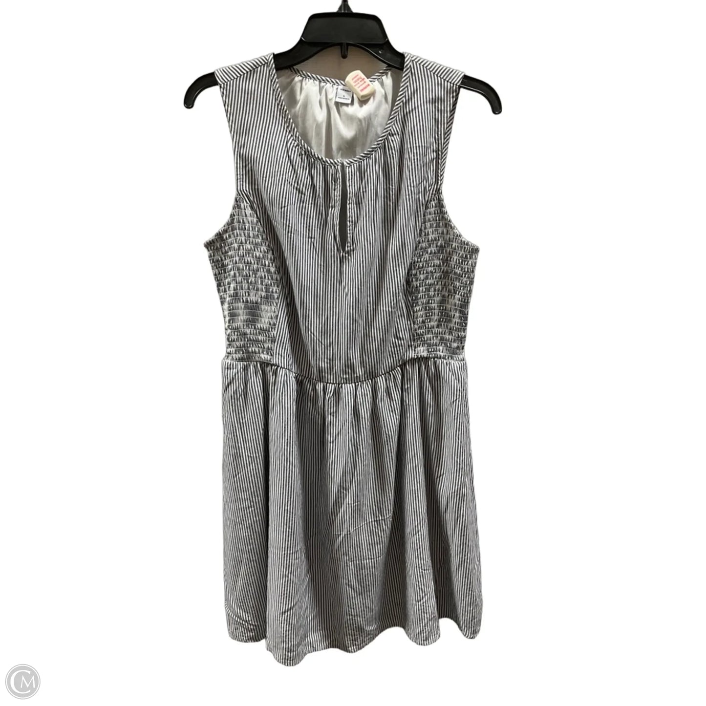 Dress Casual Midi By Old Navy In Striped Pattern, Size: L