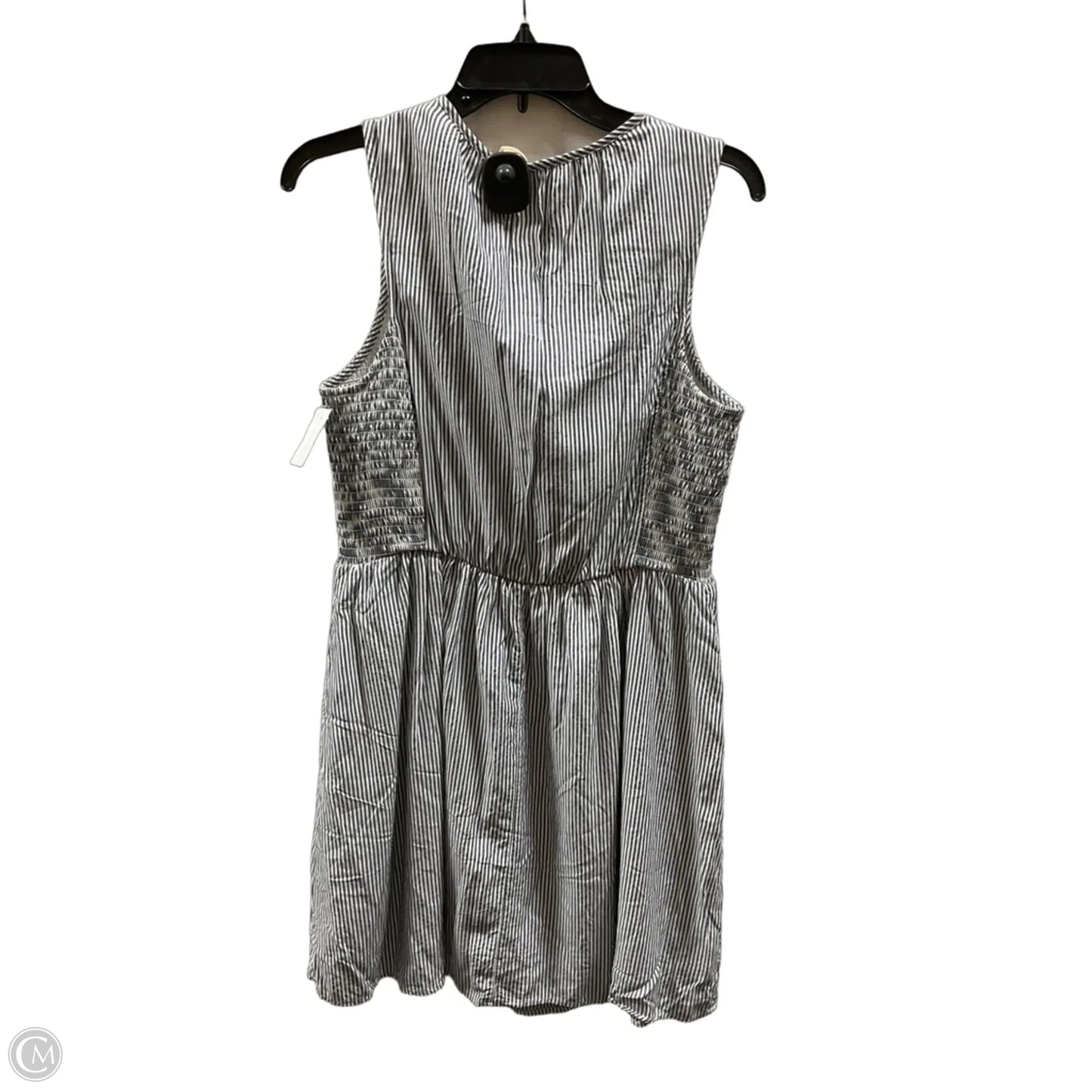 Dress Casual Midi By Old Navy In Striped Pattern, Size: L