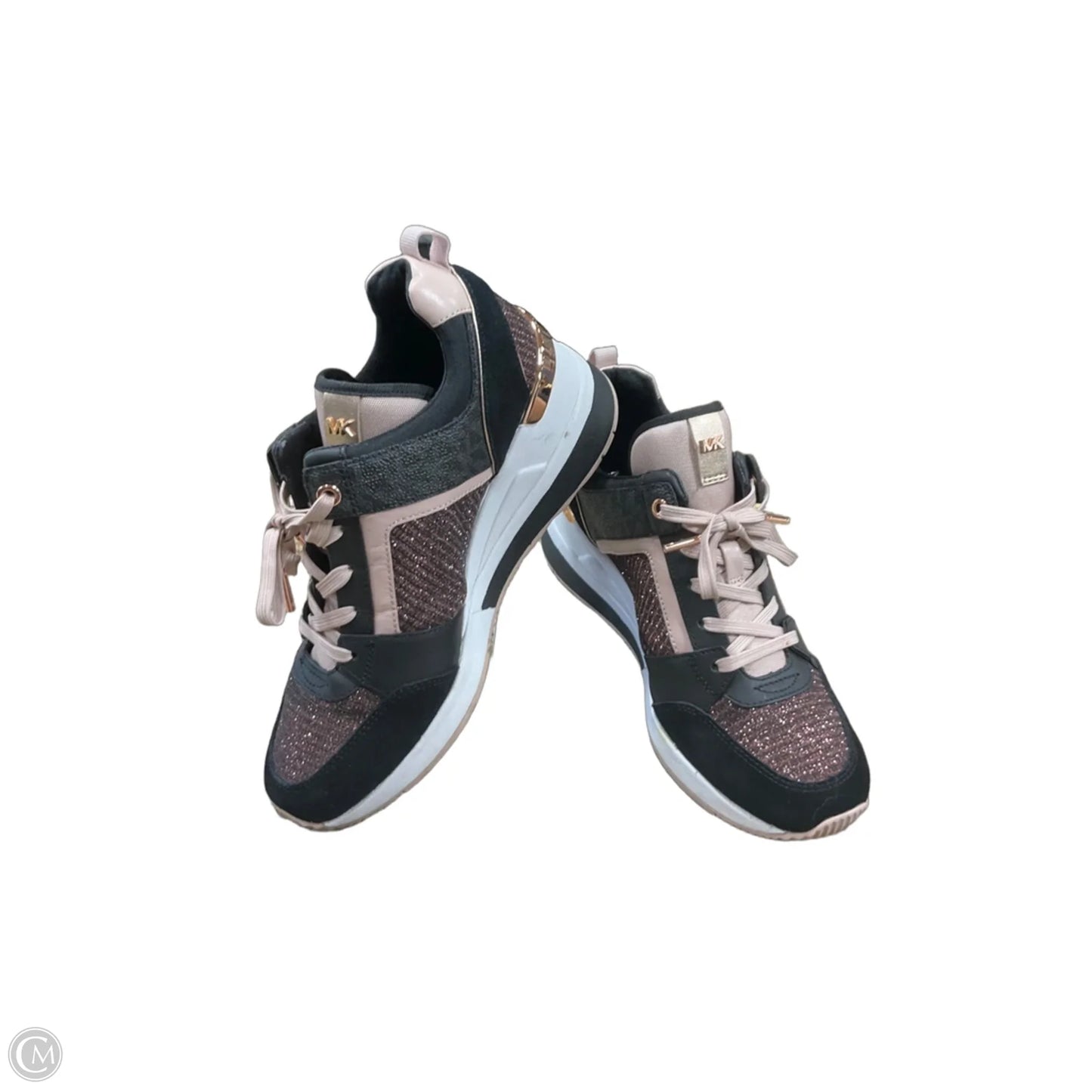 Shoes Athletic By Michael By Michael Kors In Black & Pink, Size: 8