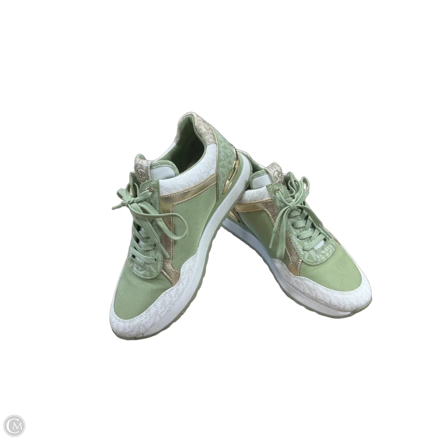Shoes Athletic By Michael By Michael Kors In Green & White, Size: 8