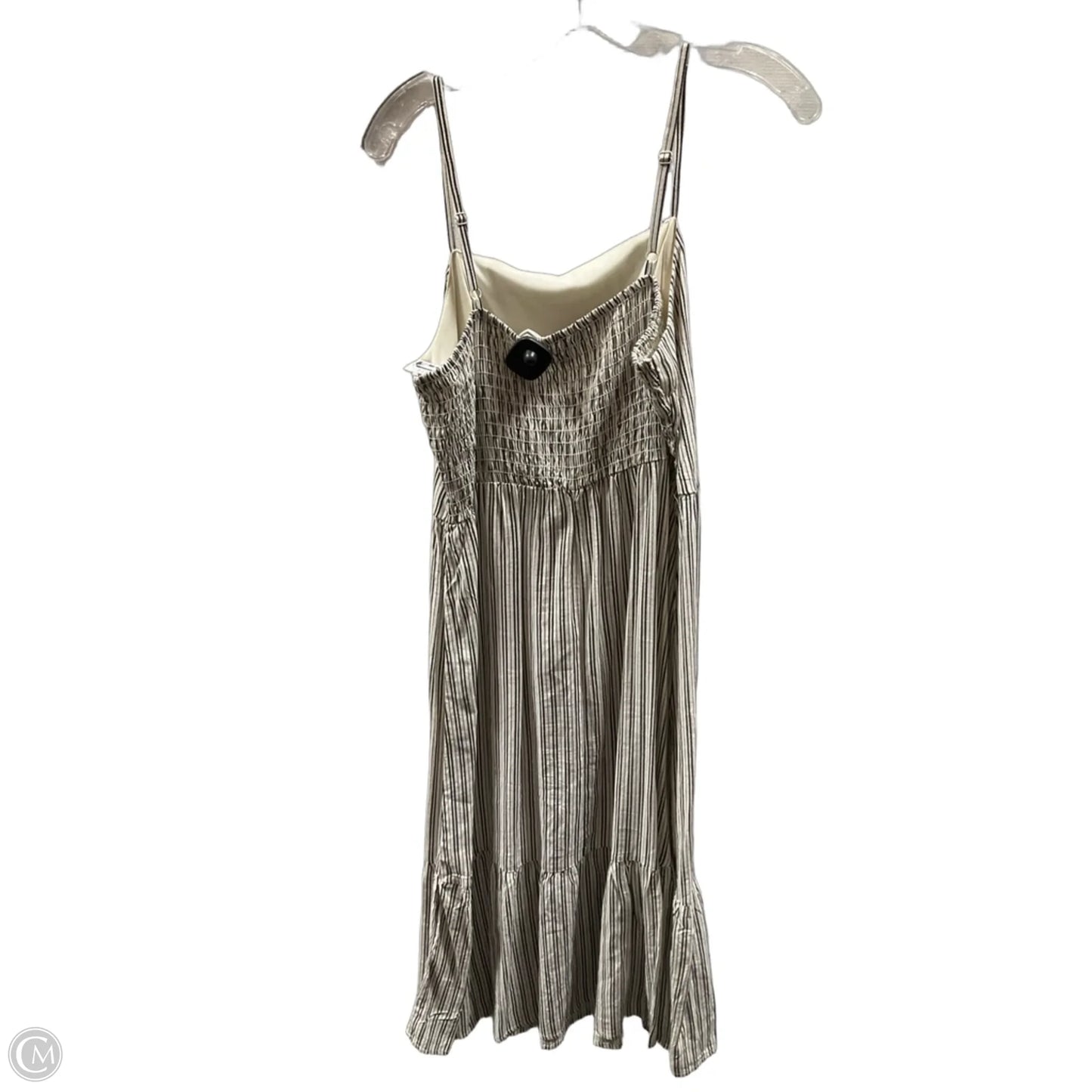 Dress Casual Midi By Cmf In Striped Pattern, Size: Xl