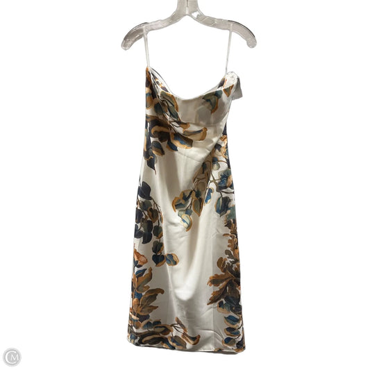 Dress Casual Maxi By Commense In Green & White, Size: L