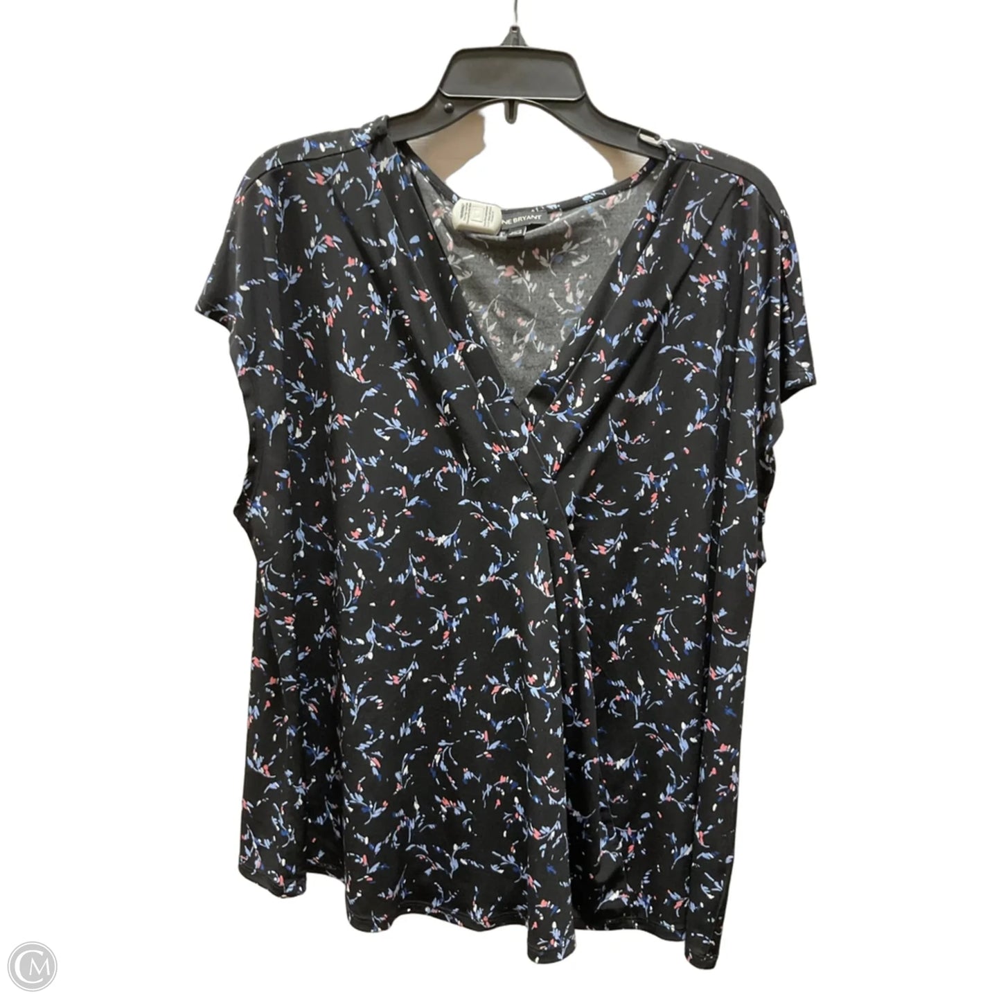 Top Short Sleeve By Lane Bryant In Floral Print, Size: 3x