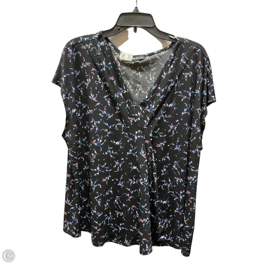 Top Short Sleeve By Lane Bryant In Floral Print, Size: 3x