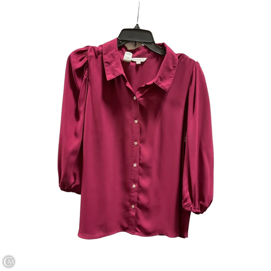 Blouse Long Sleeve By Nanette By Nanette Lepore In Red, Size: Xl