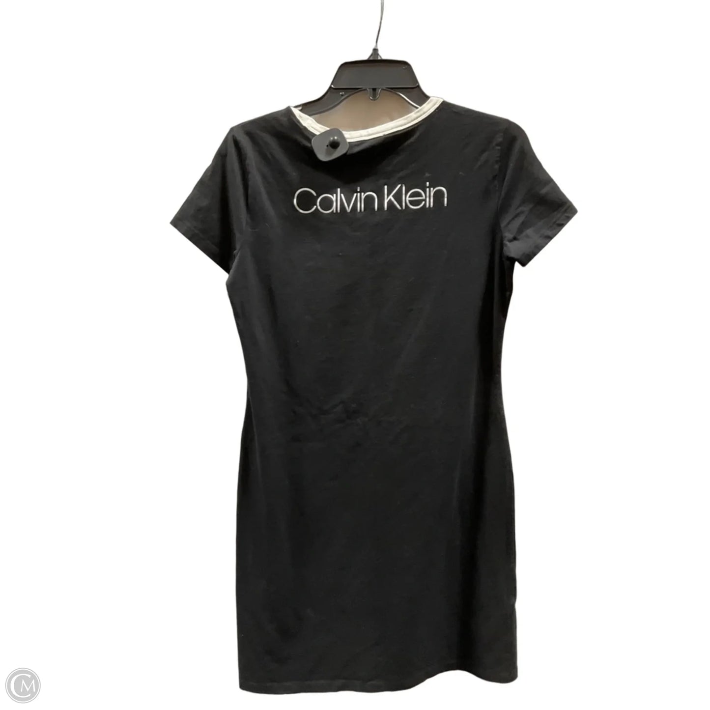 Dress Casual Midi By Calvin Klein In Black & White, Size: S